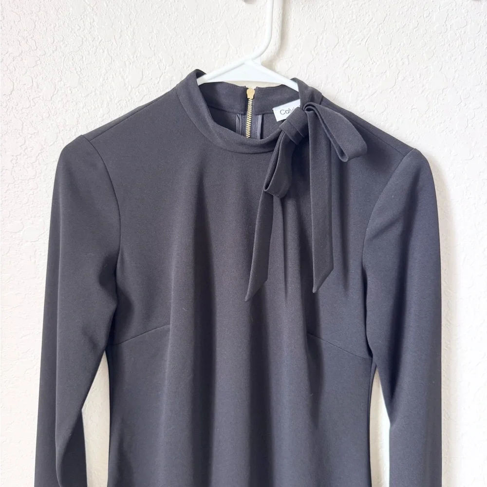 Calvin Klein Bow Tie Midi Dress - Picture 2 of 8